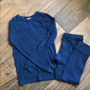 Boys/Girls Navy Blue Long Johns.